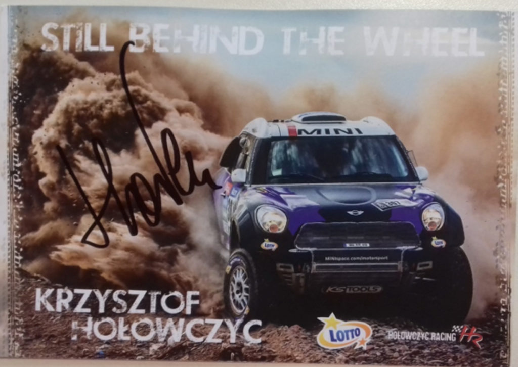 „Holek”: Dla milośnikow samochodów rajdowych! Krzysztof Hołowczyc signed memorabilia…