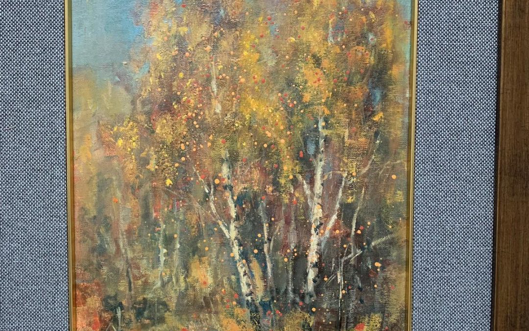 Silver Birches Oil painting
