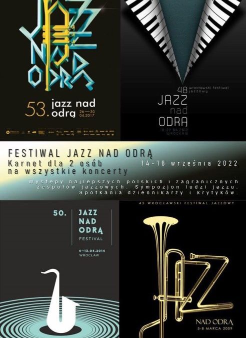 Dwa bilety na wrześniowy Festiwal Jazz nad Odrą we Wrocławiu.